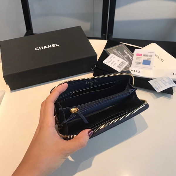 シャネル財布素材ディテール
